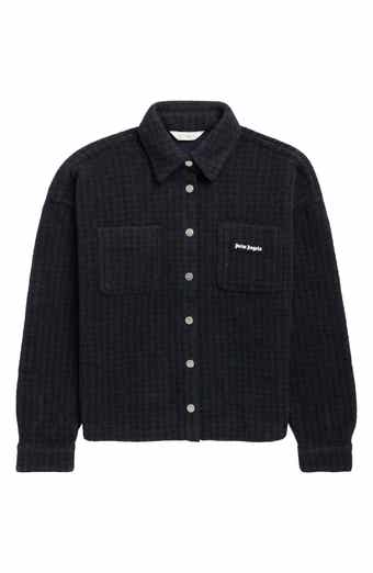 Kids' Curved Logo Bonded Overshirt