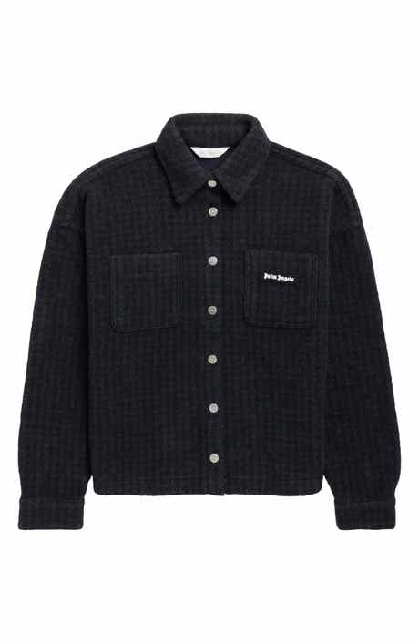 Kids' Curved Logo Bonded Overshirt