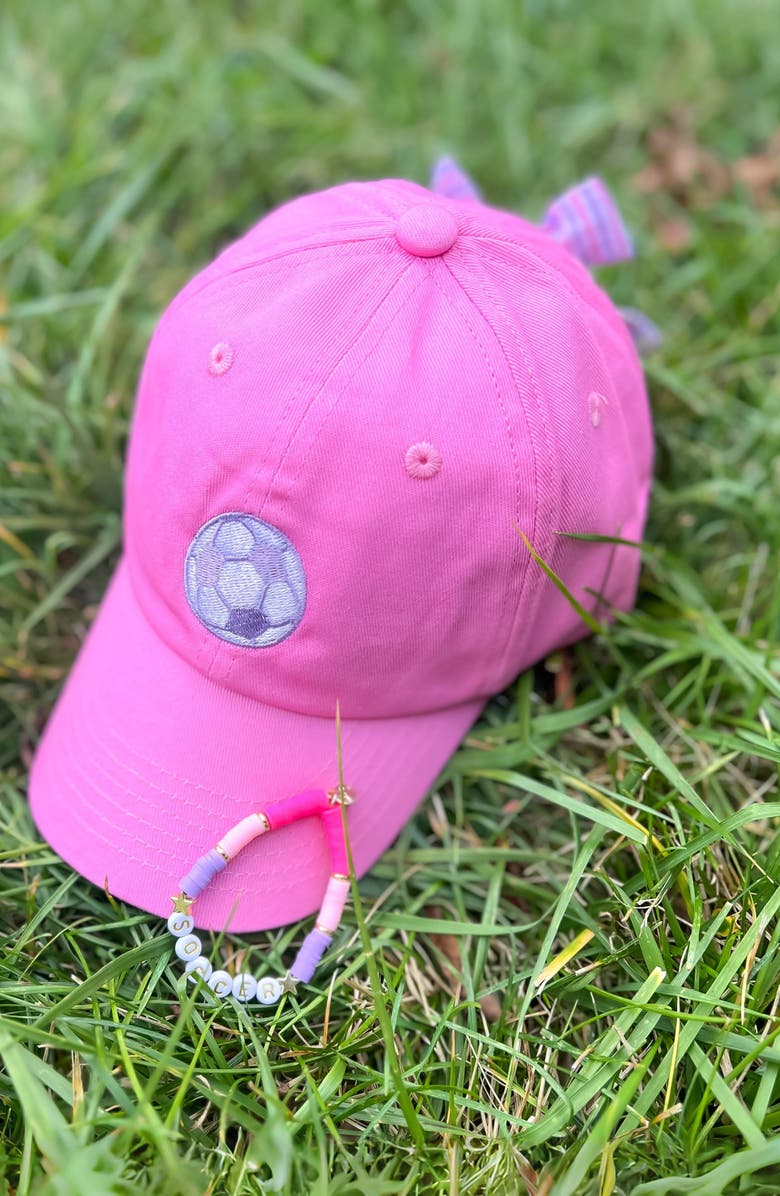 Bits & Bows Soccer Girls' Bracelet, Alternate, color, Pink