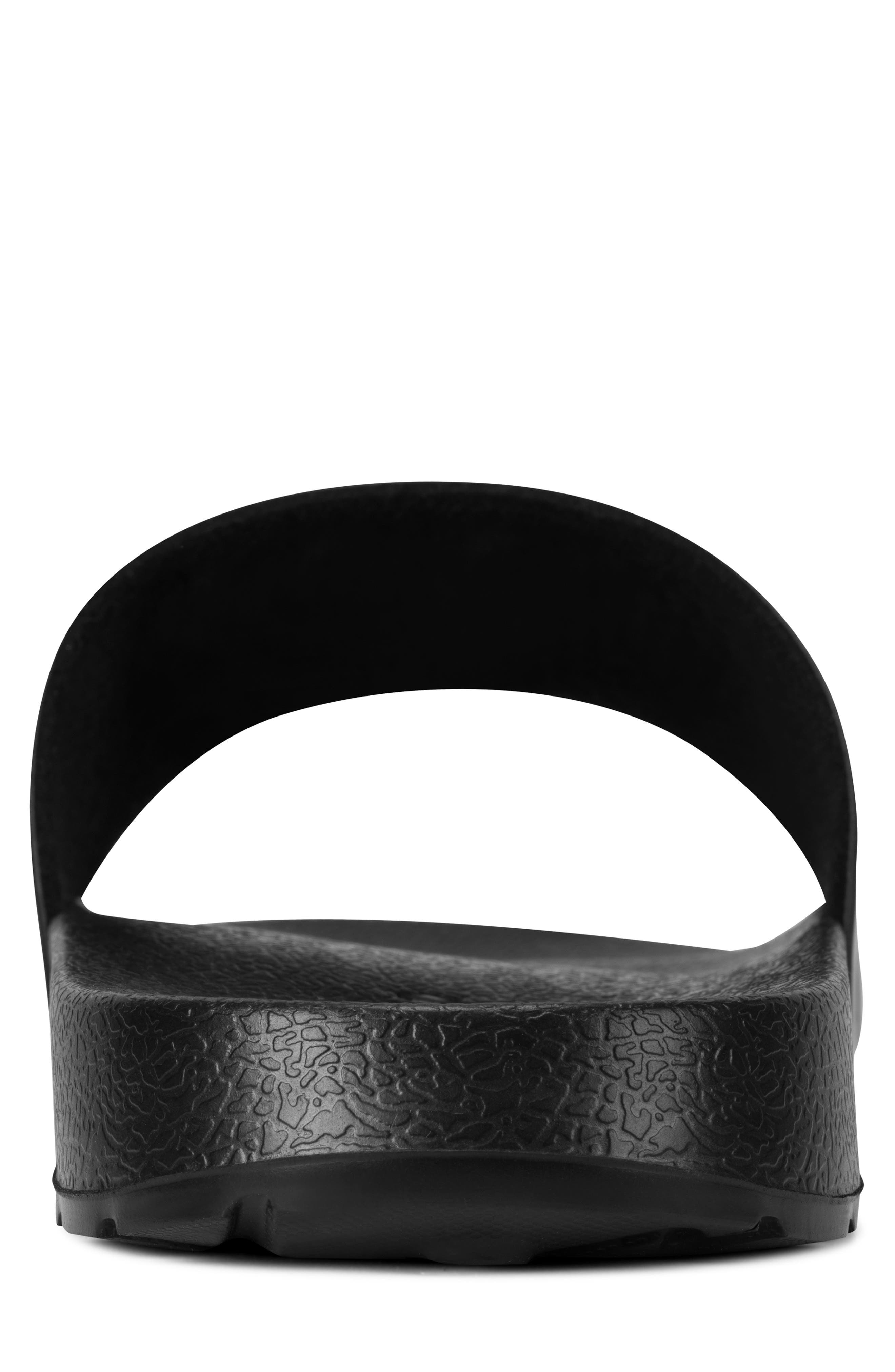 KARL LAGERFELD PARIS Karl Head Slide Sandal, Alternate, color, Black