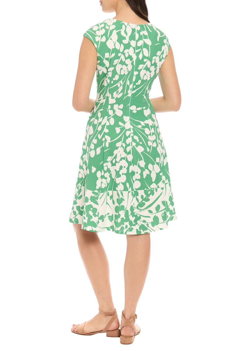 London Times Night and Day Fern Fit and Flare Dress, Alternate, color, 