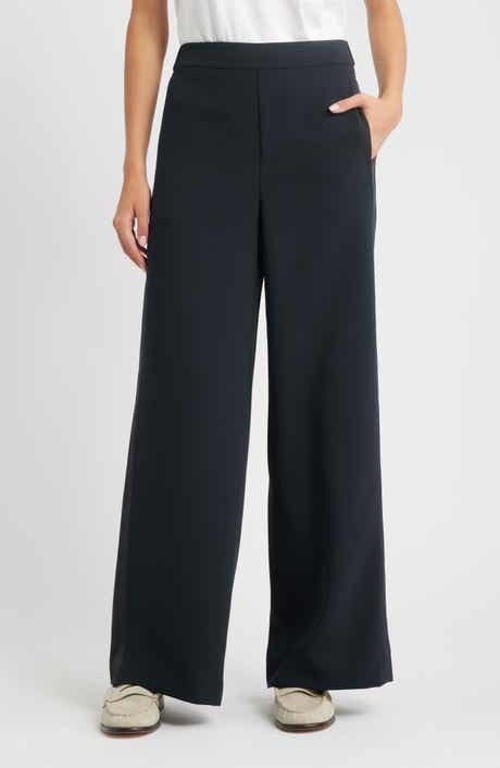 Melanie Crepe Wide Leg Pants