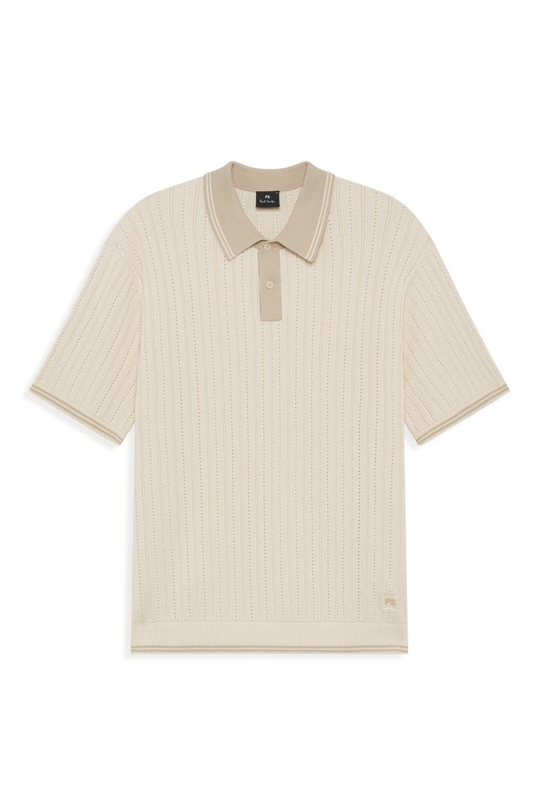 Organic Cotton Polo Sweater, Main, color, IVORY