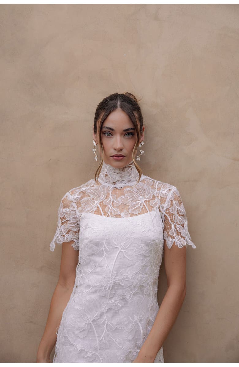 Untamed Petals Cove Crystal Statement Earrings, Alternate, color, Gold