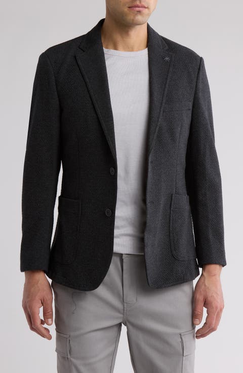 Textured Two-Button Sport Coat