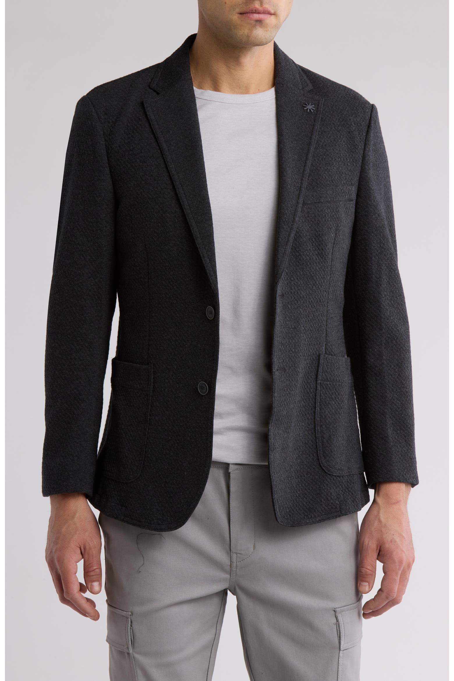 Lab Texturer C-LAB NYC Textured Two-Button Sport Coat (Men) | Nordstromrack