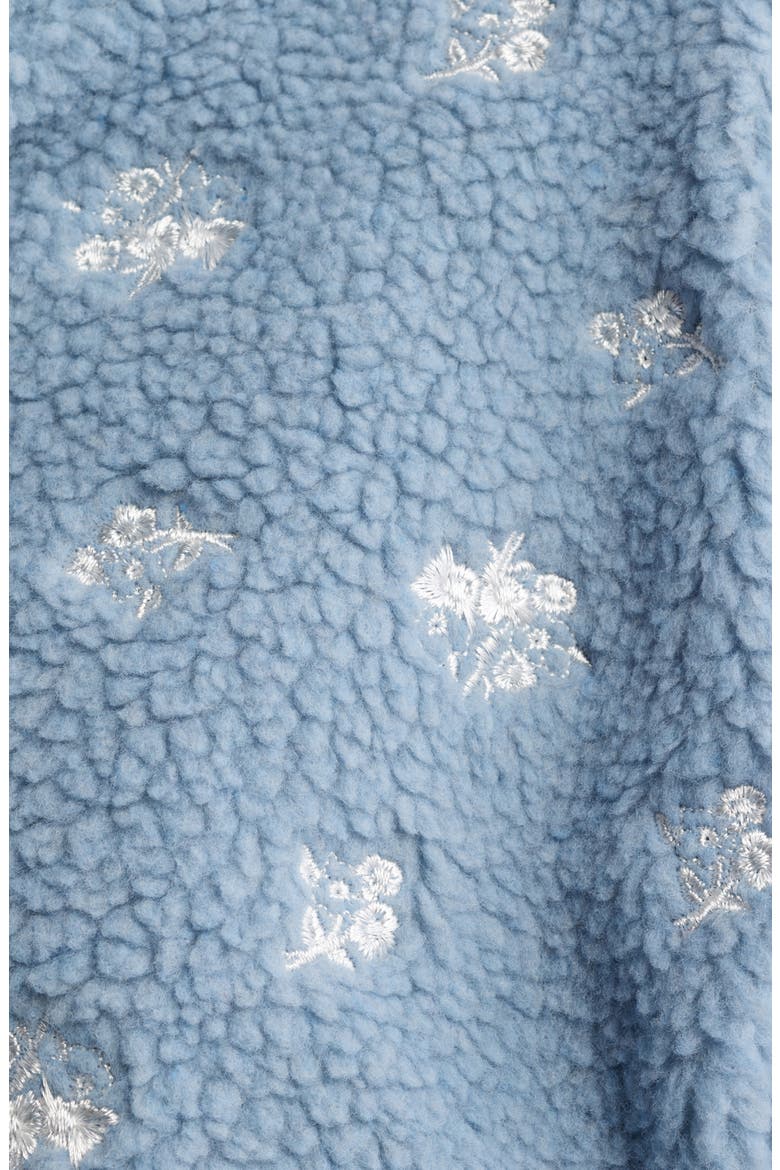 Ditsy Blue Elle Fleece Half Zip Pullover, Alternate, color, FROST BLUE