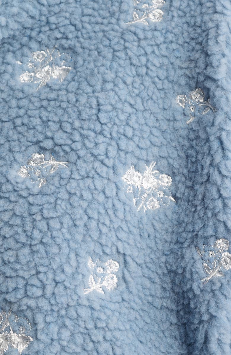 HAPPY CAMP3R Ditsy Blue Elle Fleece Half Zip Pullover, Alternate, color, Frost Blue