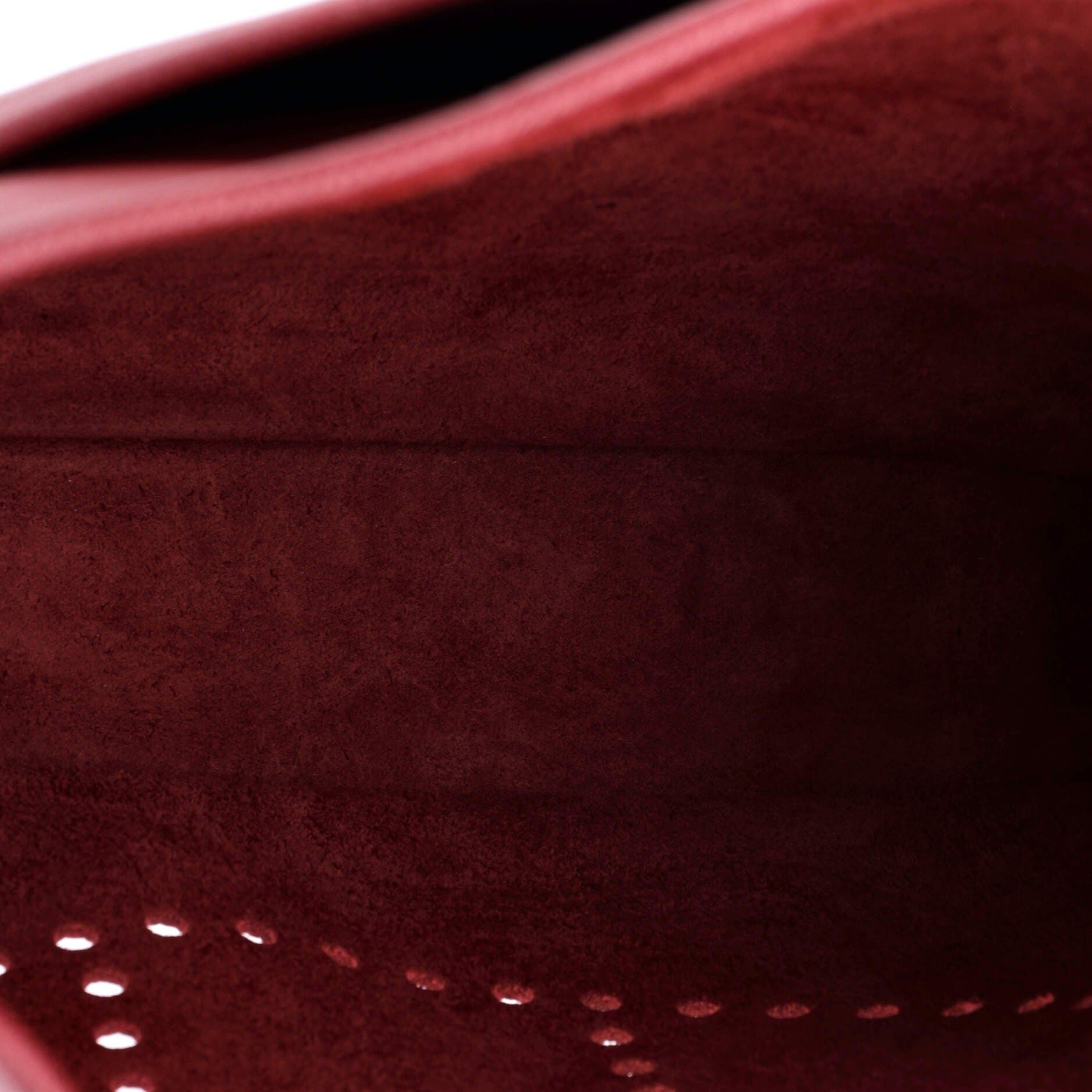 Pre-Owned Hermes Evelyne Bag Gen III Epsom PM, Alternate, color, Rouge Grenat