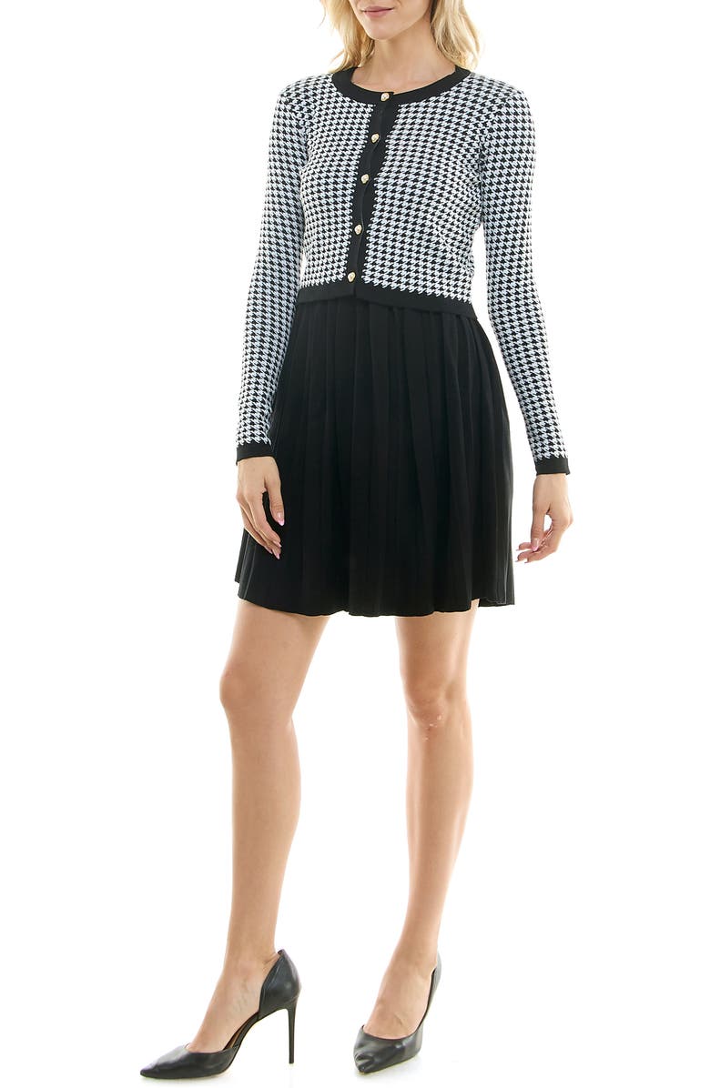 Taylor Dresses Long Sleeve Twofer Sweater Dress, Main, color, 