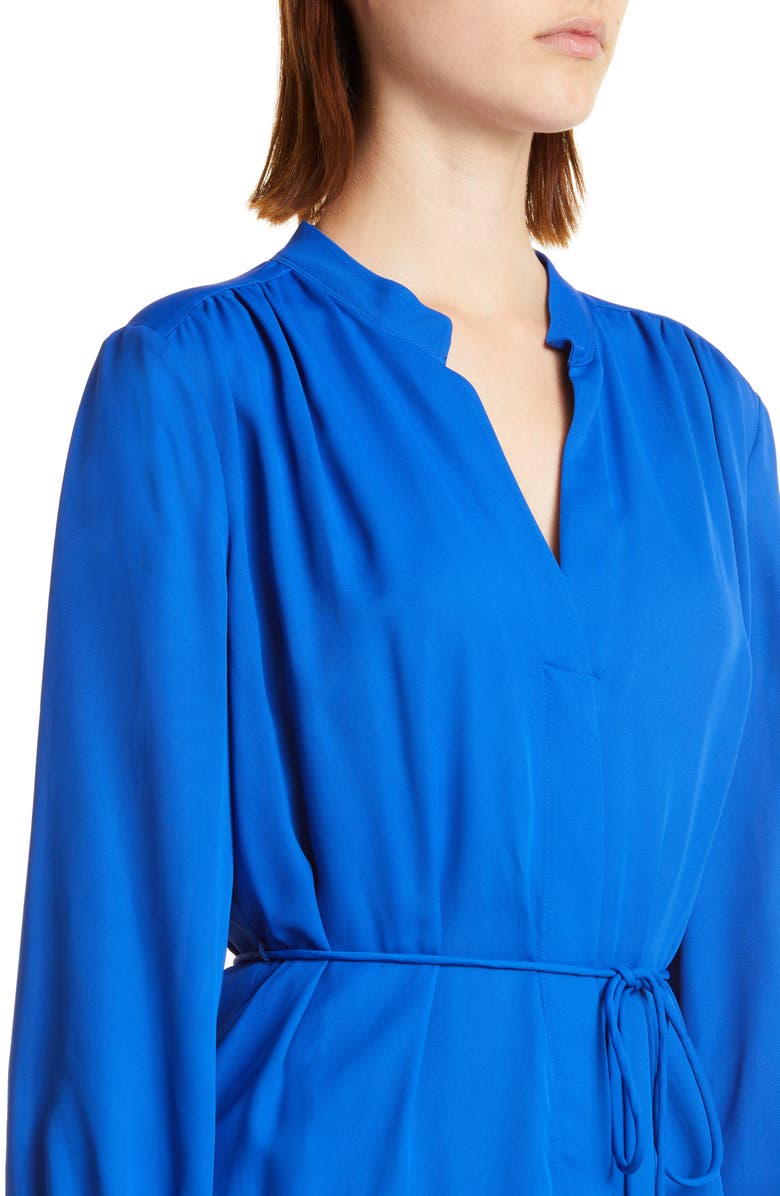 BOSS Dibanora Long Sleeve Tie Waist Dress, Alternate, color,