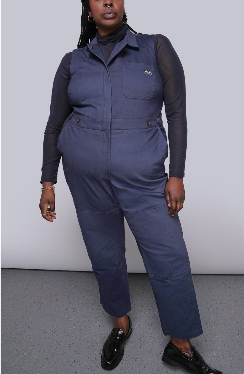 WILDFANG The Essential Sleeveless High Waisted Coverall, Alternate, color, Navy