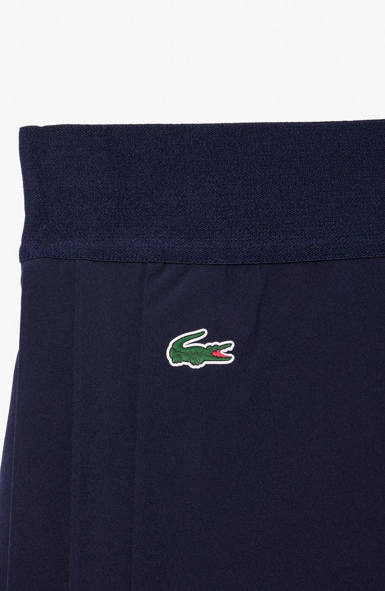 Lacoste Pleated Miniskirt, Alternate, color, Navy Blue/ Navy Blue