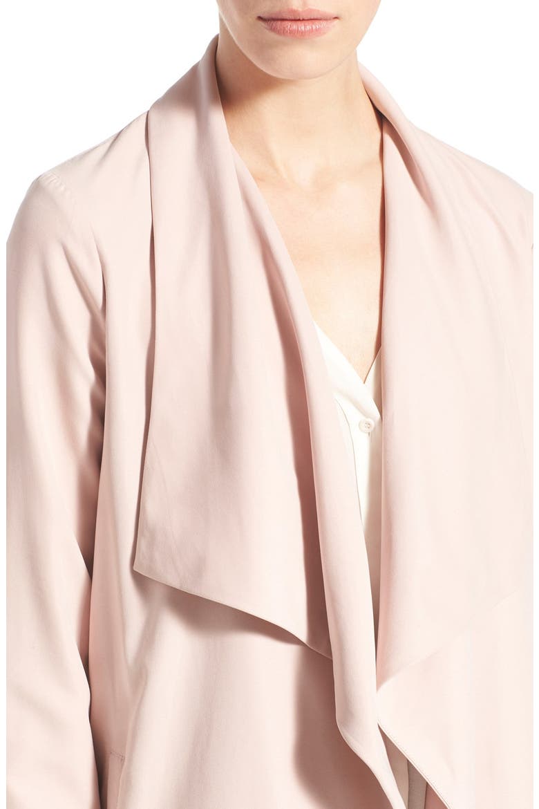 'Laswell' Drape Coat, Alternate, color, PALE PINK