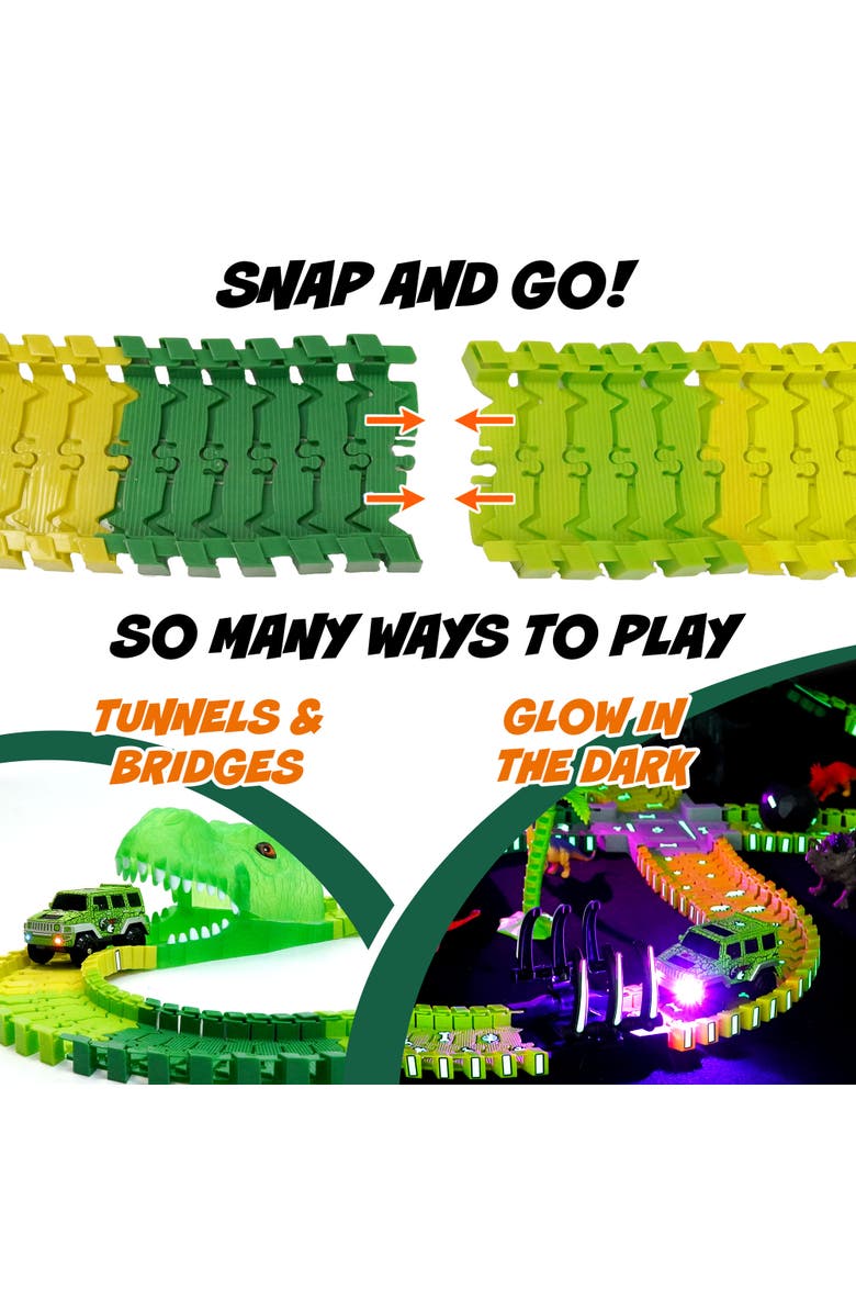 USA Toyz Dinosaur Race Tracks for Kids- 262pk, Alternate, color, Multi Color