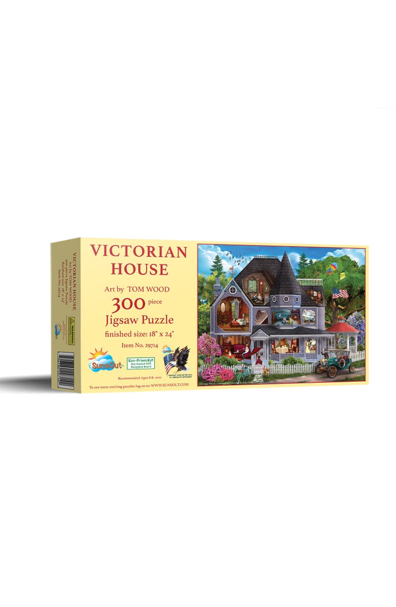 Sunsout Victorian House 300 piece Jigsaw Puzzle for Adults, Main, color, Multicolor