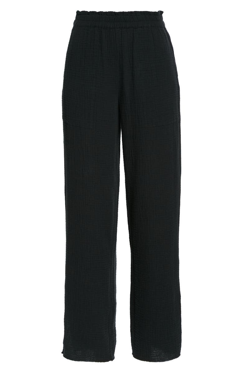 Rails Leon Wide Leg Pull-On Pants, Alternate, color, Black