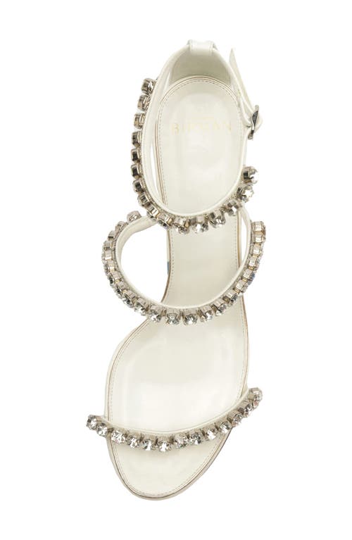 Alexandre Birman Alexa Crystal Strap Sandal In White