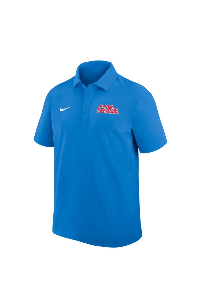 Nike Men's Nike Powder Blue Ole Miss Rebels Woven Polo, Alternate, color, Powder Blue