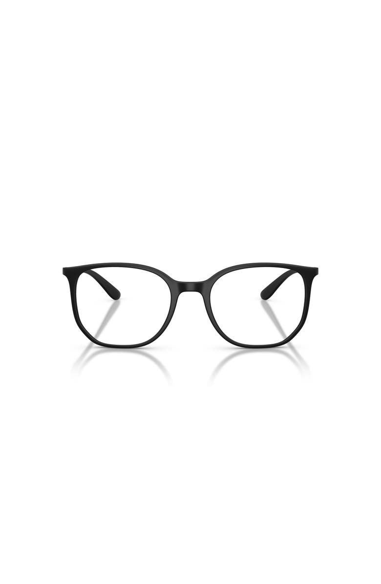 Ray-Ban 50mm Irregular optical glasses, Alternate, color, Black