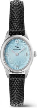 Daniel Wellington Ophelia Mini Leather Strap Watch, 22mm x 25.5mm