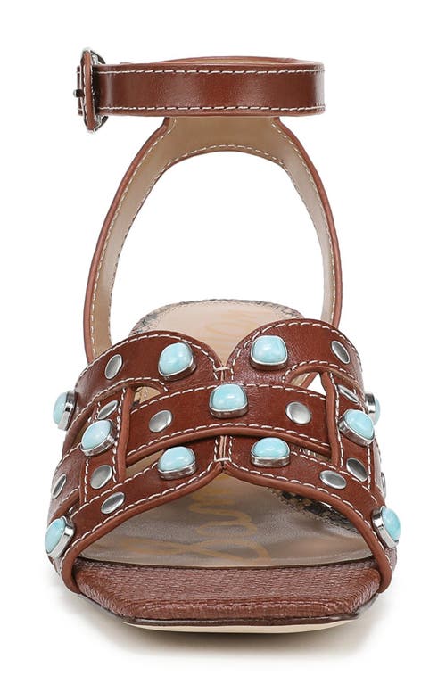 Sam Edelman Wayla 2 Ankle Strap Sandal In Burnt Brandy