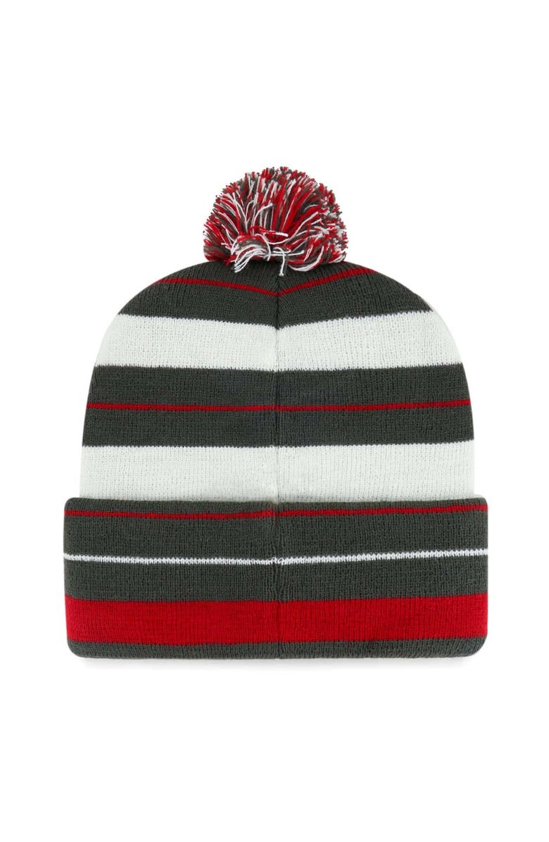 '47 Men's '47 Pewter Tampa Bay Buccaneers Powerline Cuffed Knit Hat with Pom, Alternate, color, Pewter
