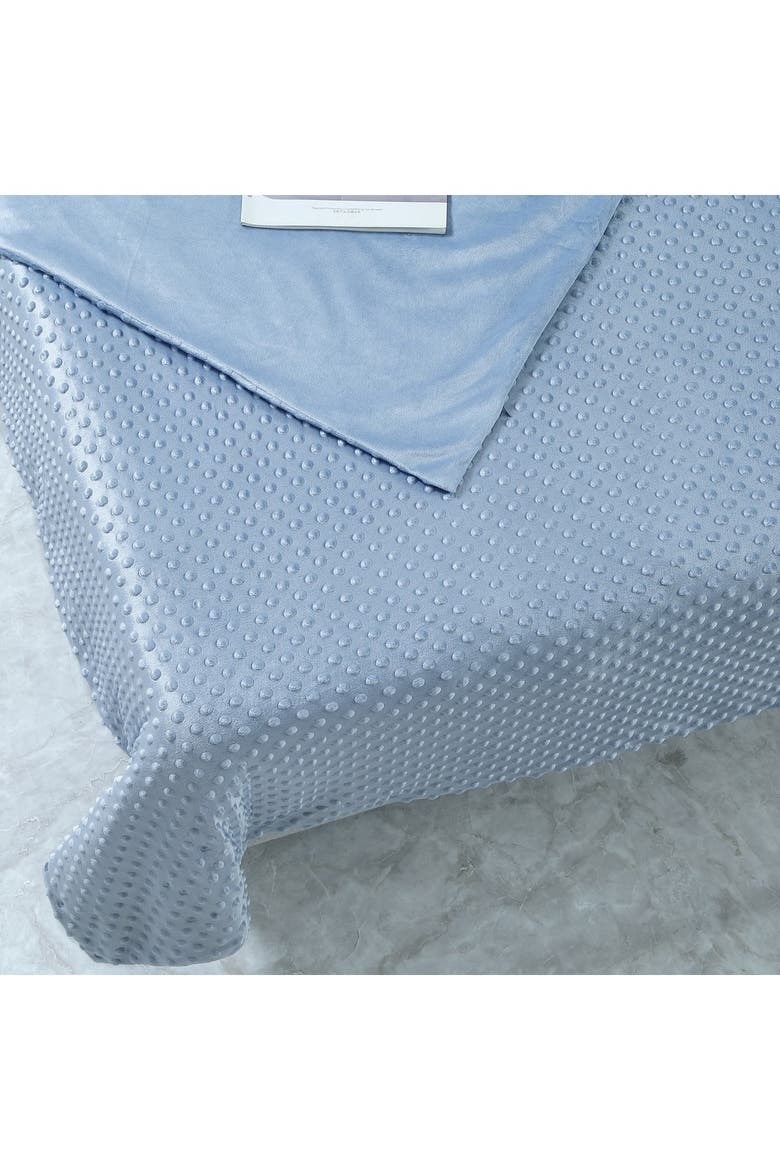 Cozy Tyme Adami Weighted 25lbs Blanket - Light Blue, Alternate, color, LIGHT BLUE