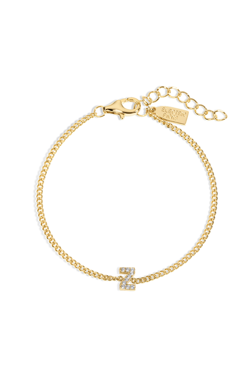 Electric Picks Initial Bracelet In Gold