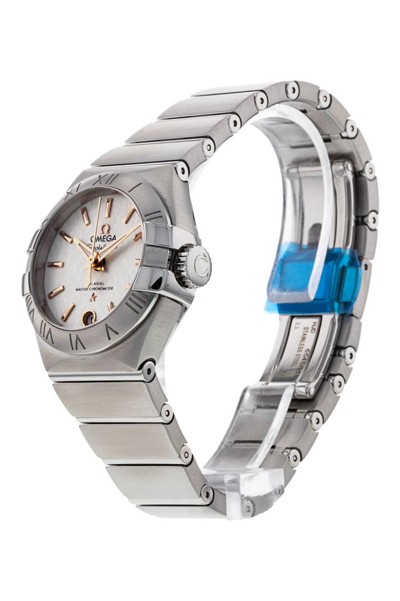 Omega Preowned 2019 Constellation Automatic Bracelet Watch, 27mm, Alternate, color, SILVER