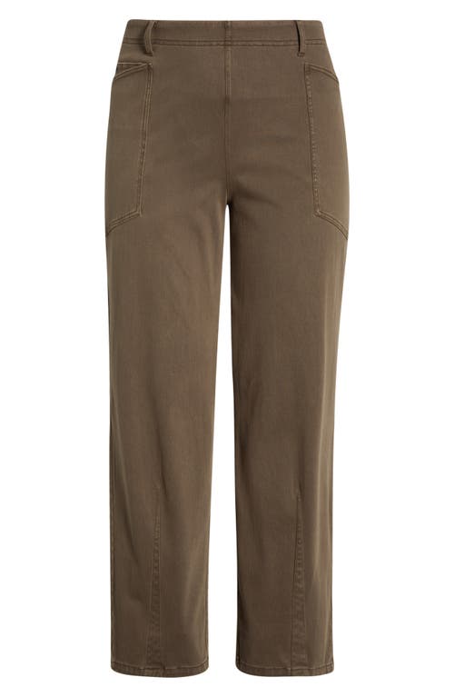 Lyssé Lysse Penelope Pull-on Knit Barrel Jeans In Brown