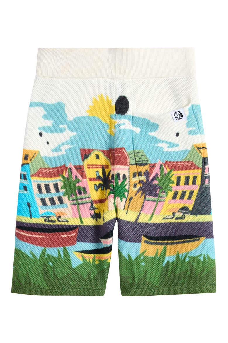 Kids' Palmas Cotton Mesh Shorts, Alternate, color, WHITE
