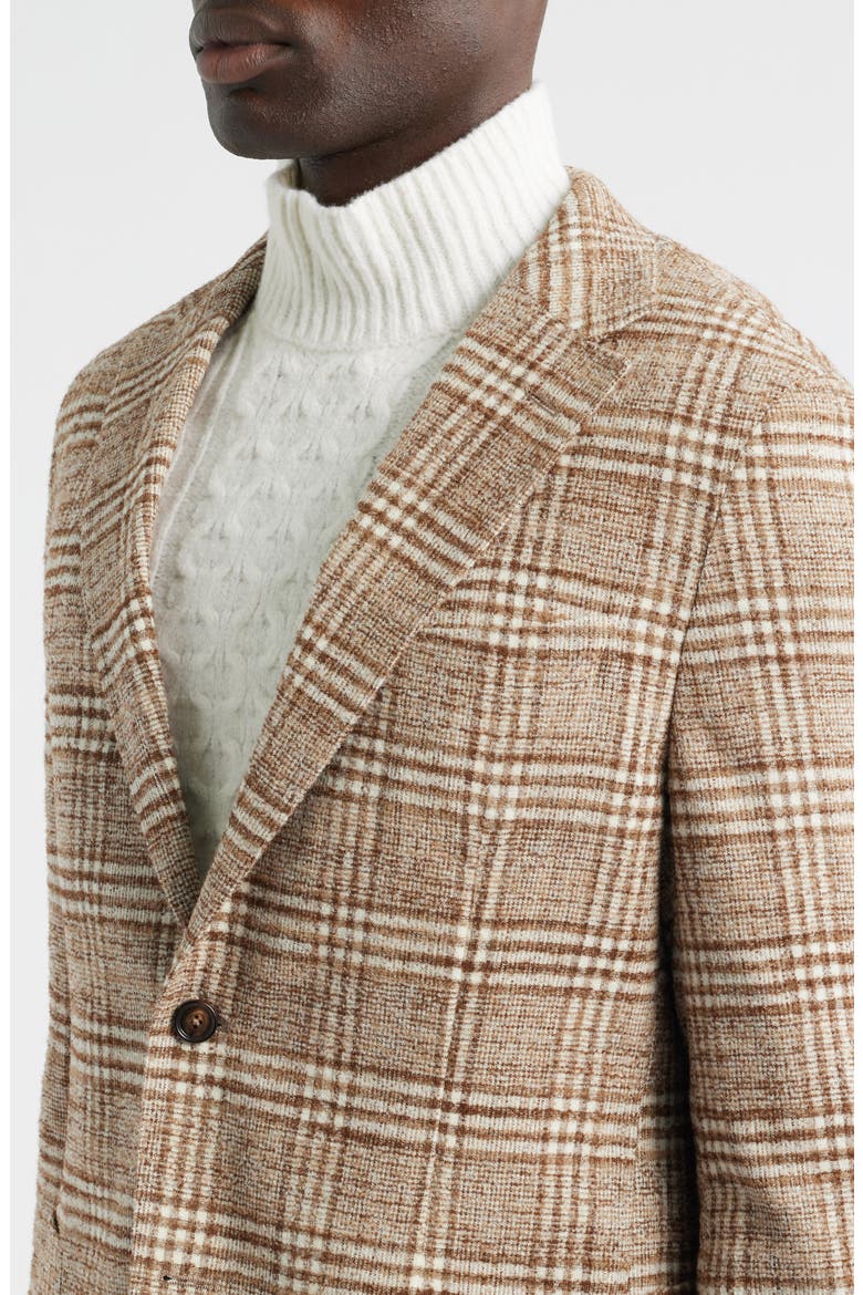 Heston Slim Fit Plaid Sport Coat, Alternate, color, MEDIUM BROWN