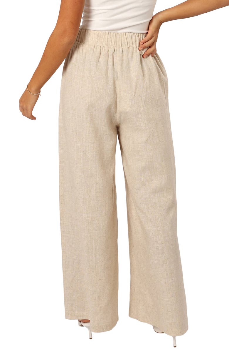Petal & Pup Soraya Wide Leg Pants, Alternate, color, Oatmeal