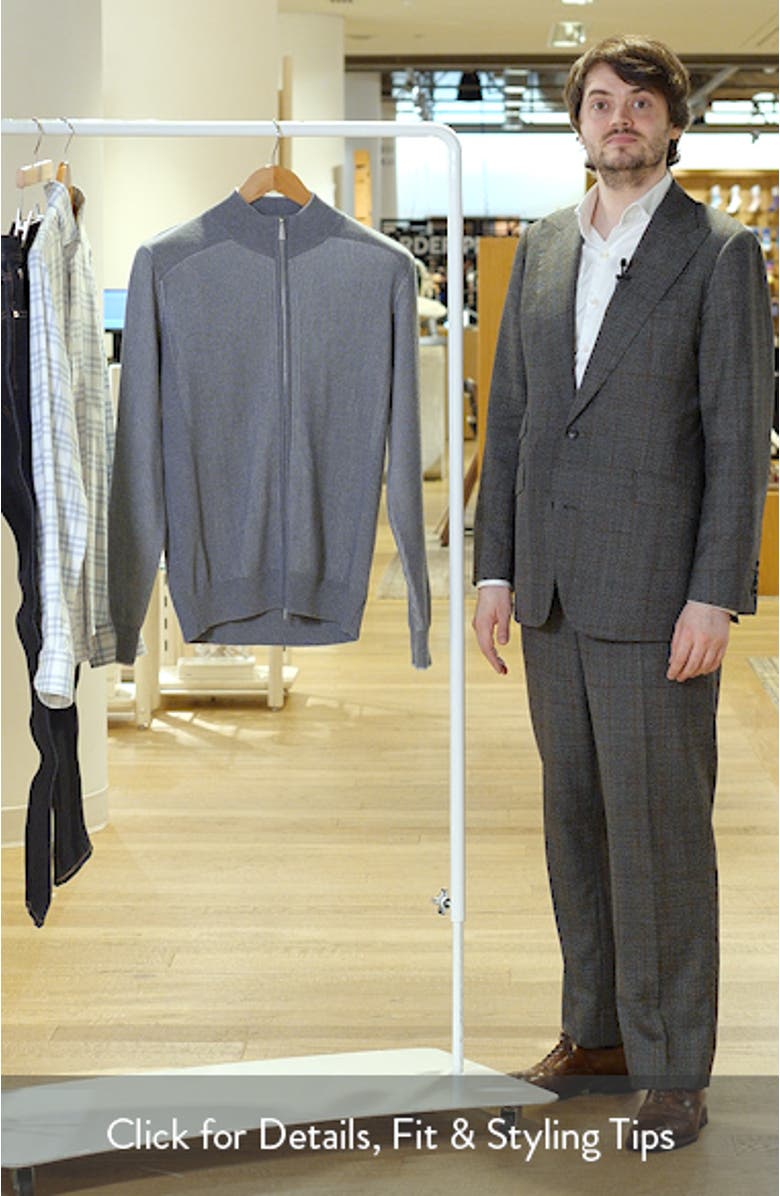 Merino Wool Zip Cardigan, sales video thumbnail