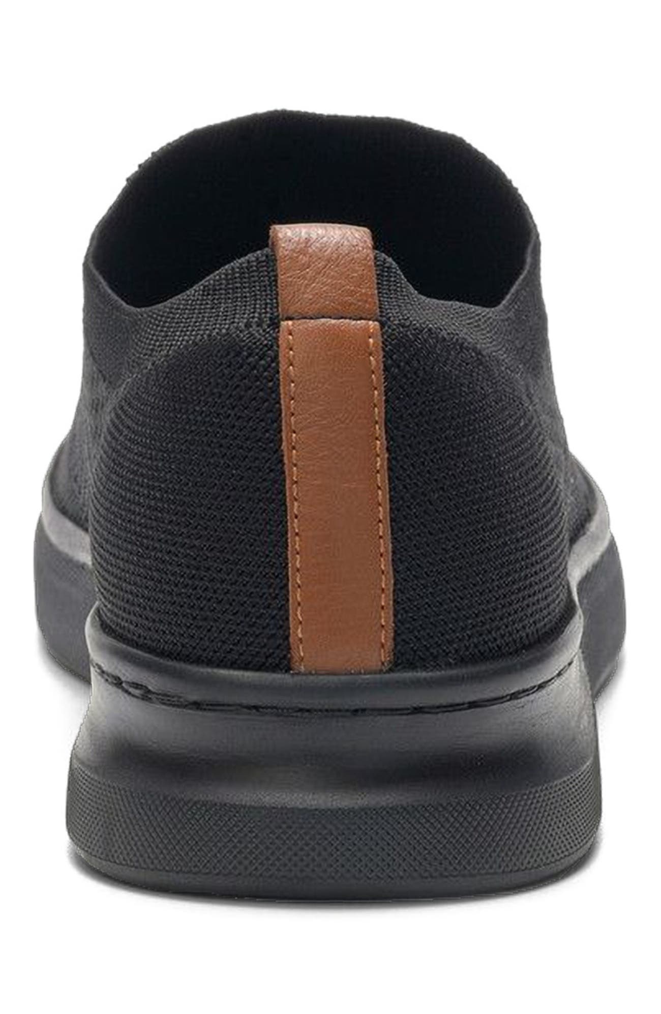 A. Veer Drift Knit Slip-on Sneaker, Alternate, color, Black Leather