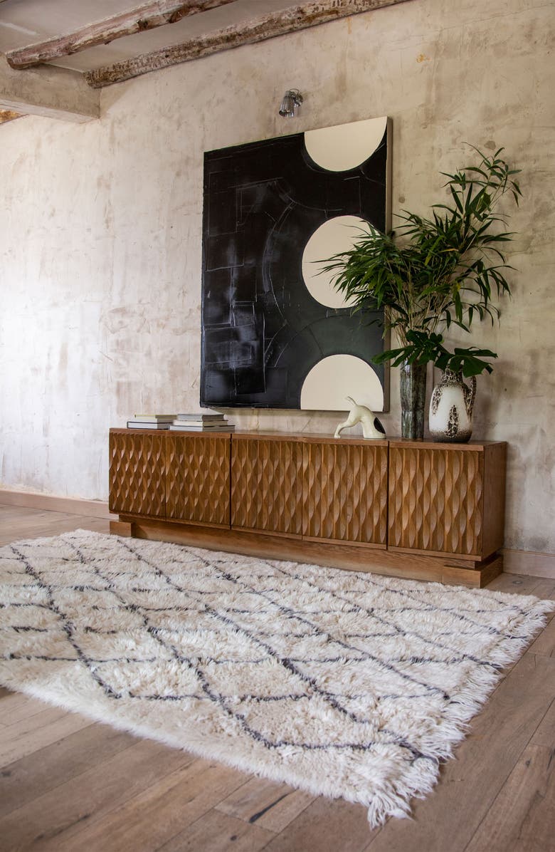 Lorena Canals Berber Washable Wool Rug, Alternate, color, Natural