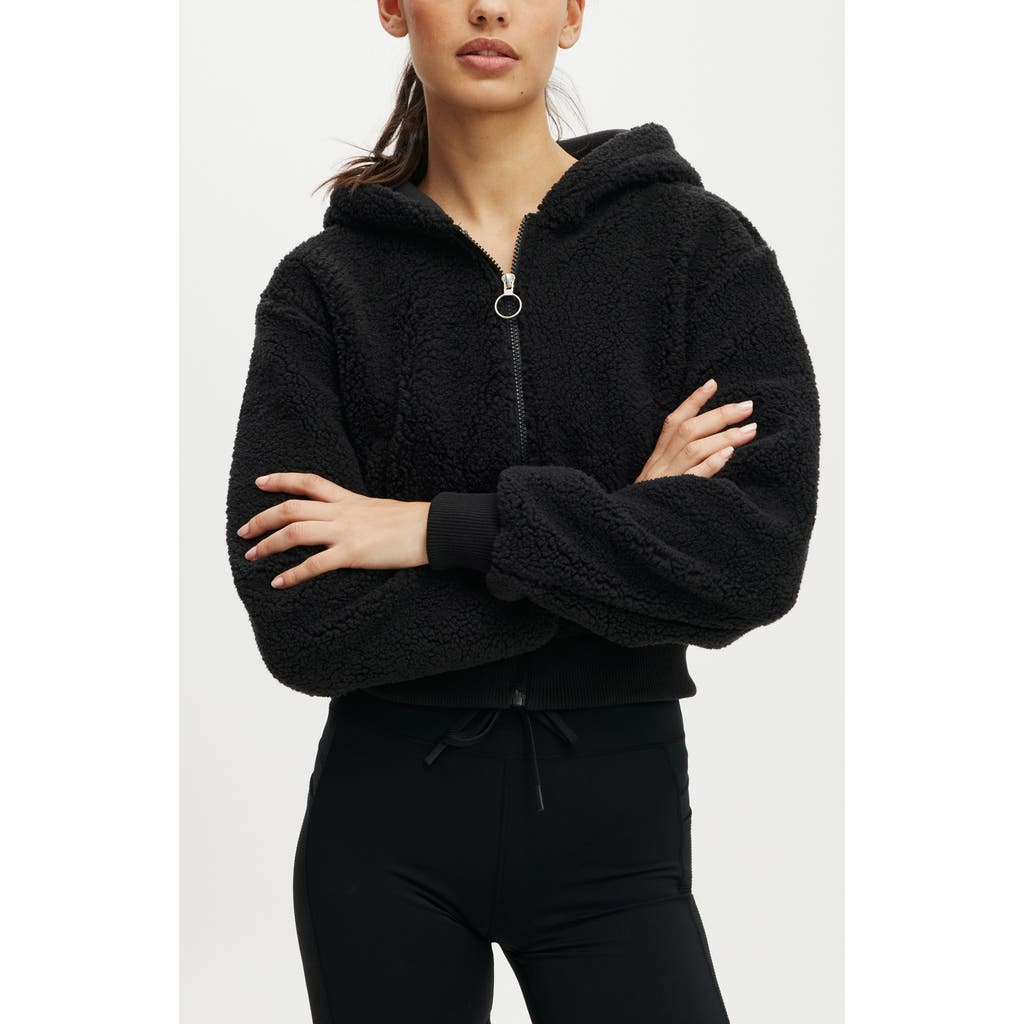 COTTON ON BODY COTTON ON BODY HOODED SOFT FLEECE ZIP THROUGH JACKET