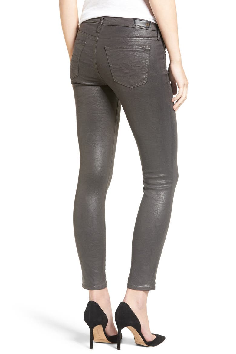 The Legging Ankle Jeans, Alternate, color, CRACKLE LEATHERETTE DEEP SLATE