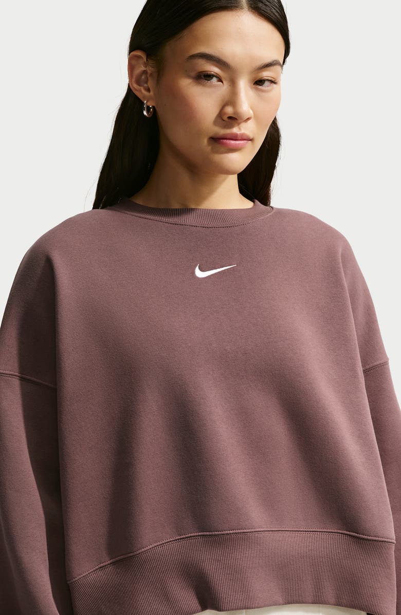 Nike Phoenix Fleece Crewneck Sweatshirt, Alternate, color, 502 Tattoo/Sail