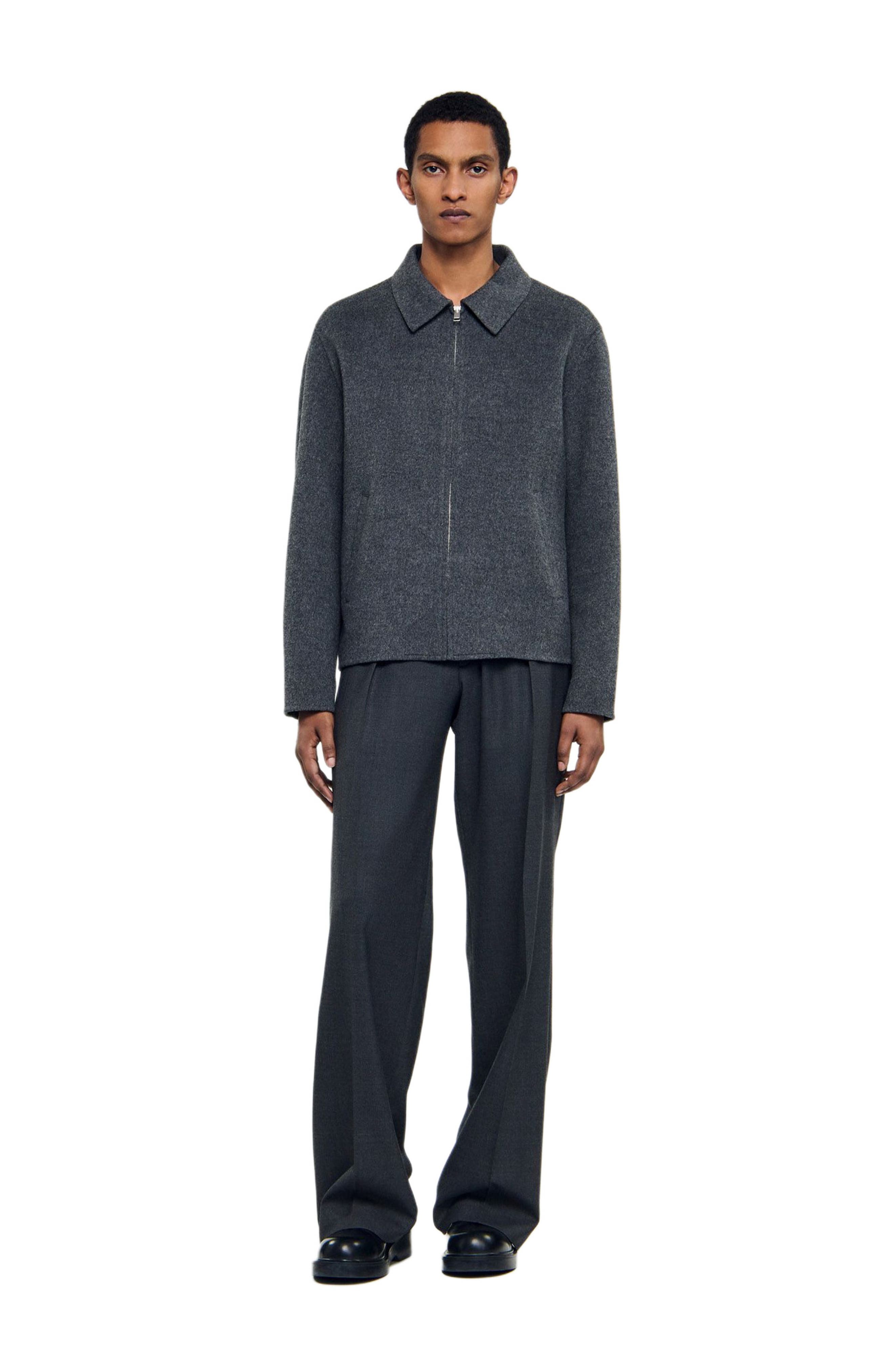 Double-faced wool jacket