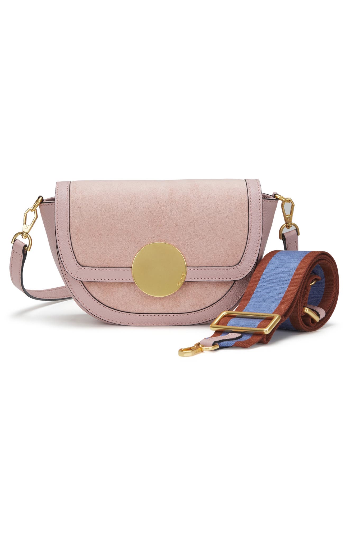 Oryany Lottie Suede Crossbody, Alternate, color, Vintage Pink