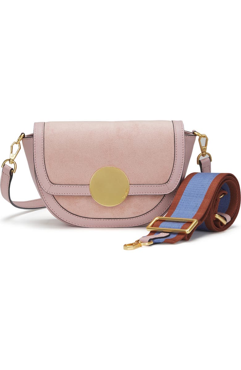 Oryany Lottie Suede Crossbody, Alternate, color, Vintage Pink