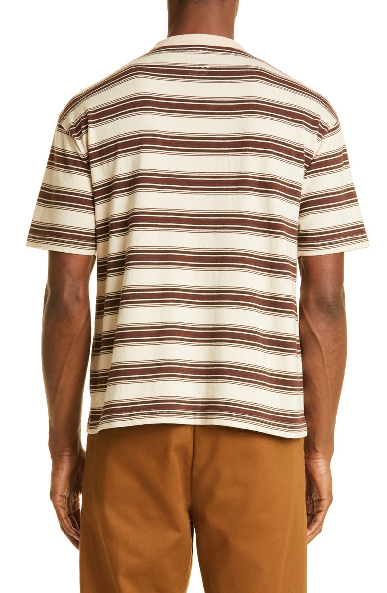 VISVIM Border Jumbo Stripe Pocket T-Shirt, Alternate, color, 