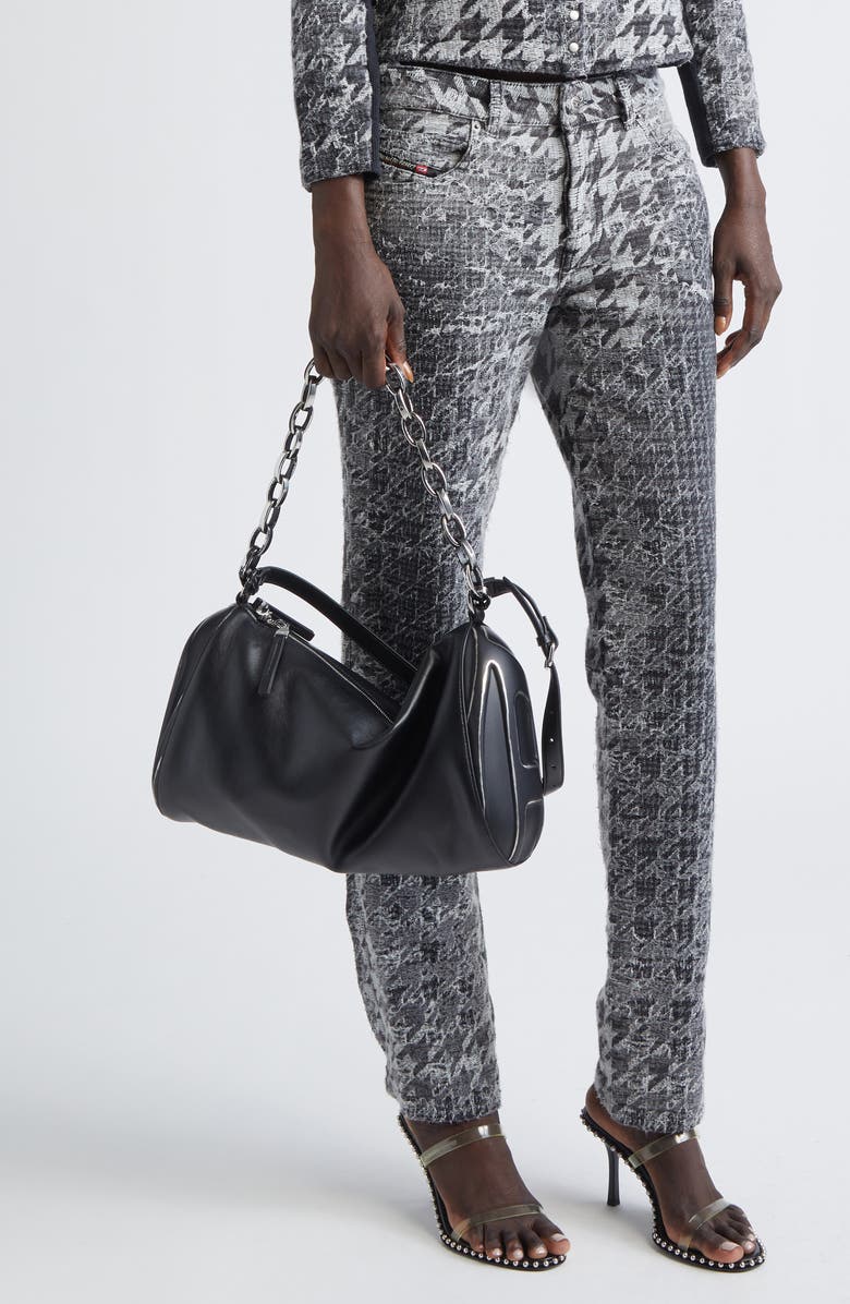 DIESEL<sup>®</sup> Load-D Faux Leather Shoulder Bag, Alternate, color, Black