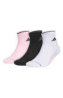 adidas Assorted 3-Pack All Day Training Quarter Socks