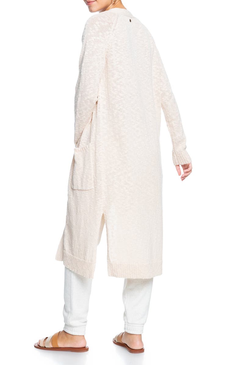 Roxy Beautiful Variance Cotton Blend Long Cardigan, Alternate, color,