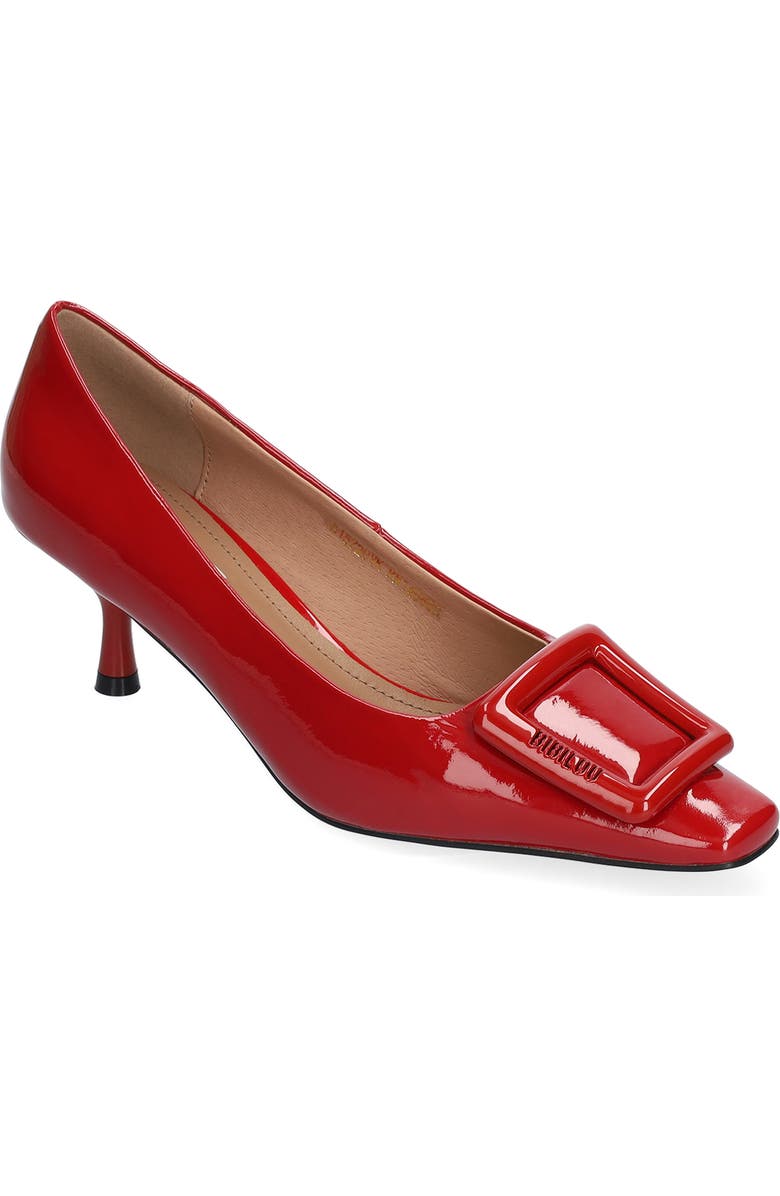 Bibi Lou Poznan Buckle Pump, Main, color, Rojo