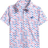 AMERICAN FIT Kids' Fish Print Polo
