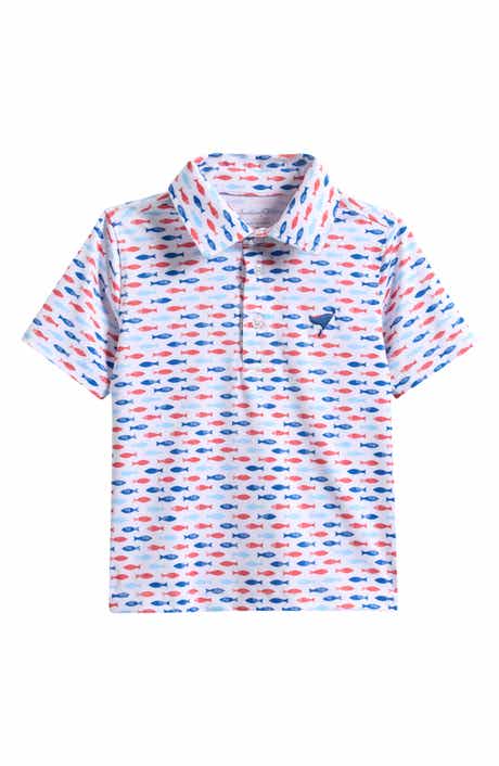 Kids' Fish Print Polo